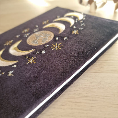🌙 Cuaderno de Terciopelo FASE LUNAR ~ Ciclos, Intención y Renovación