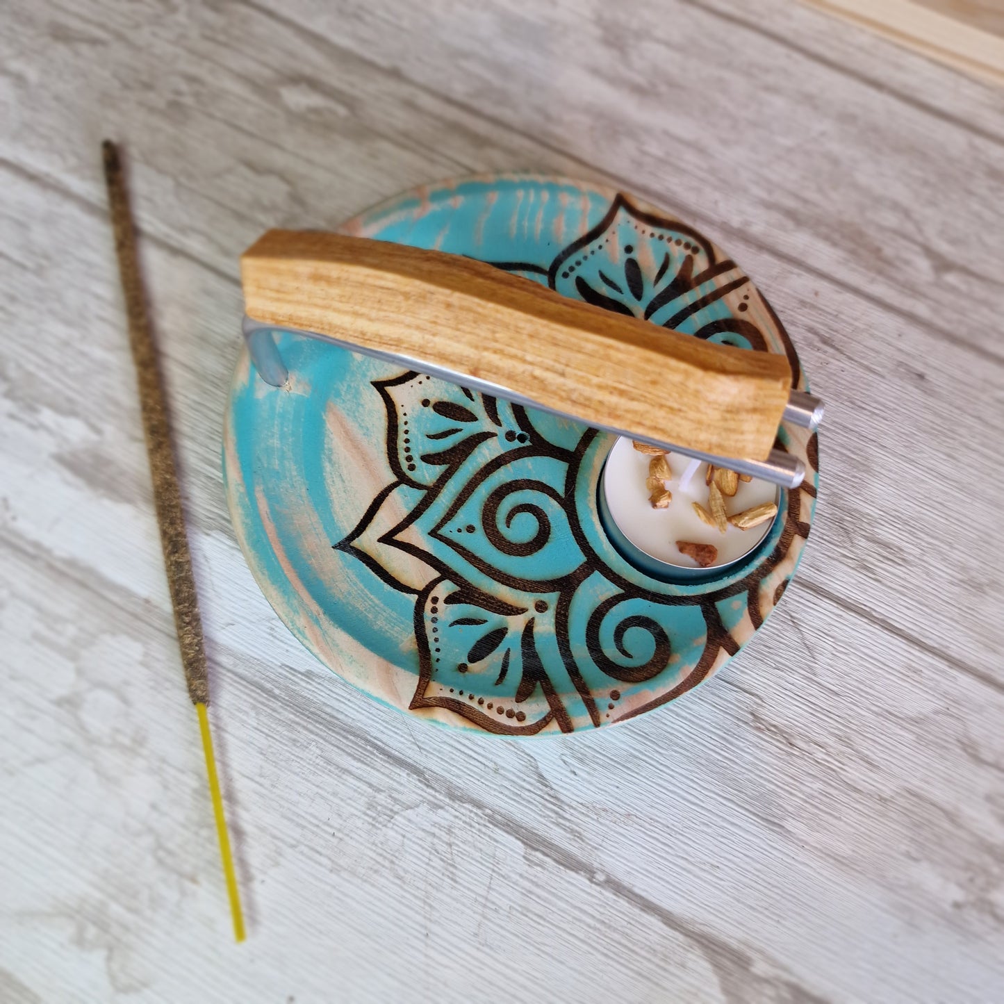 Quemador Doble Esencia. MANDALA PRIMAVERA