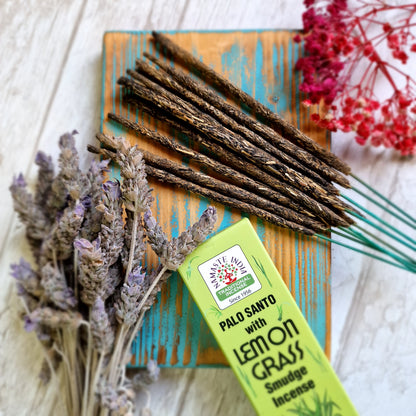 Incienso natural de  Palo Santo y Lemon Grass ~ Energizante