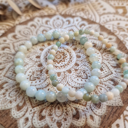 Pulsera Amazonita ~ Calma y equilibrio ~ 4 y 6 mm