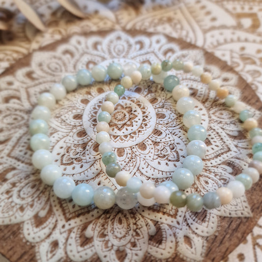 Pulsera Amazonita ~ Calma y equilibrio ~ 4 y 6 mm
