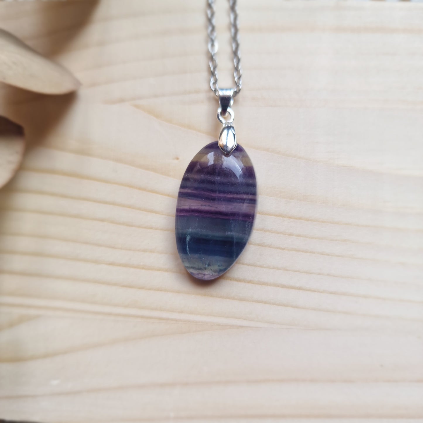 Colgante de Fluorita Natural ~ Claridad y Equilibrio