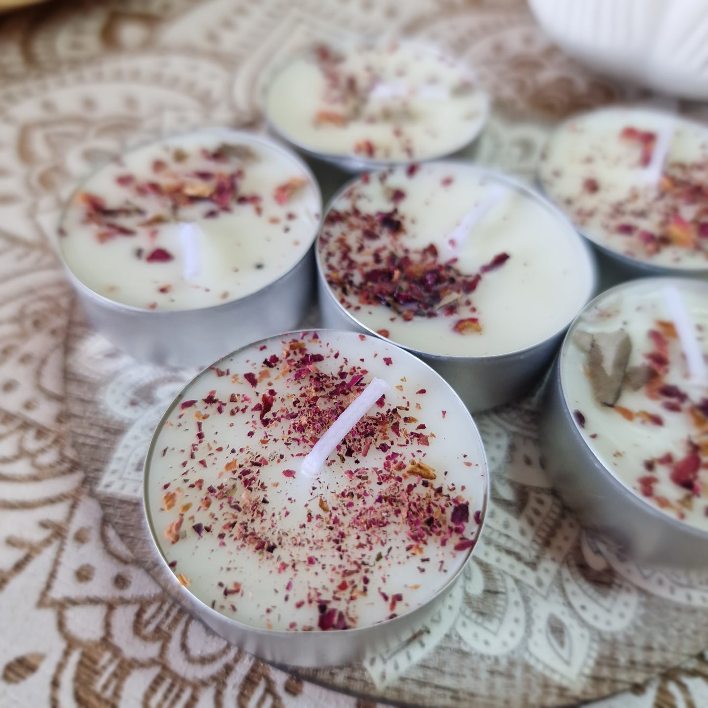 Velas de soja de Rosa ~ Amor y Armonía