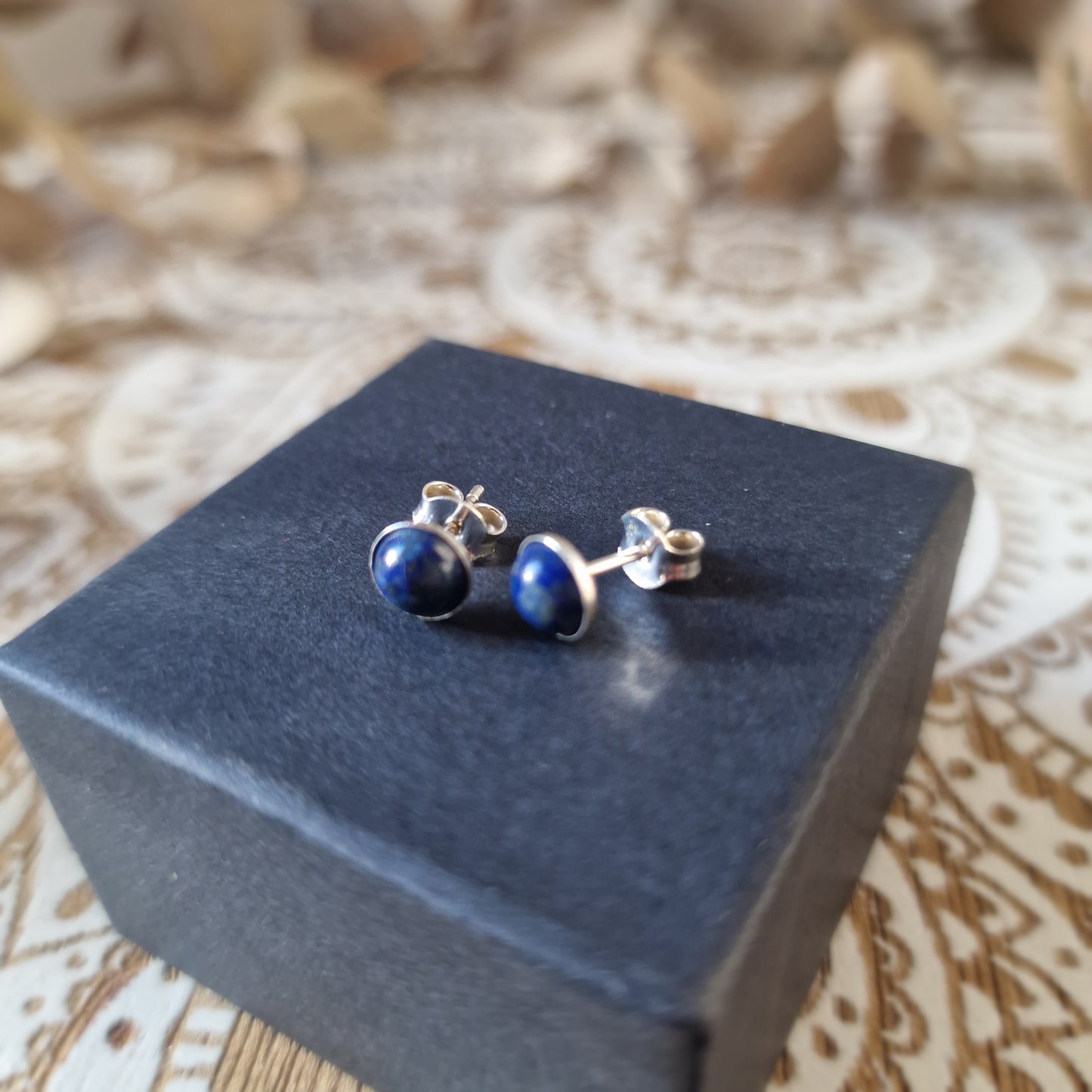 Pendientes de Lapislázuli en Plata ~ Sabiduría y expresión