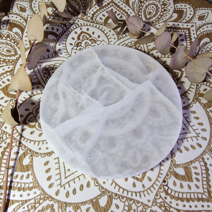 Base de Selenita Redonda ~ 14cm