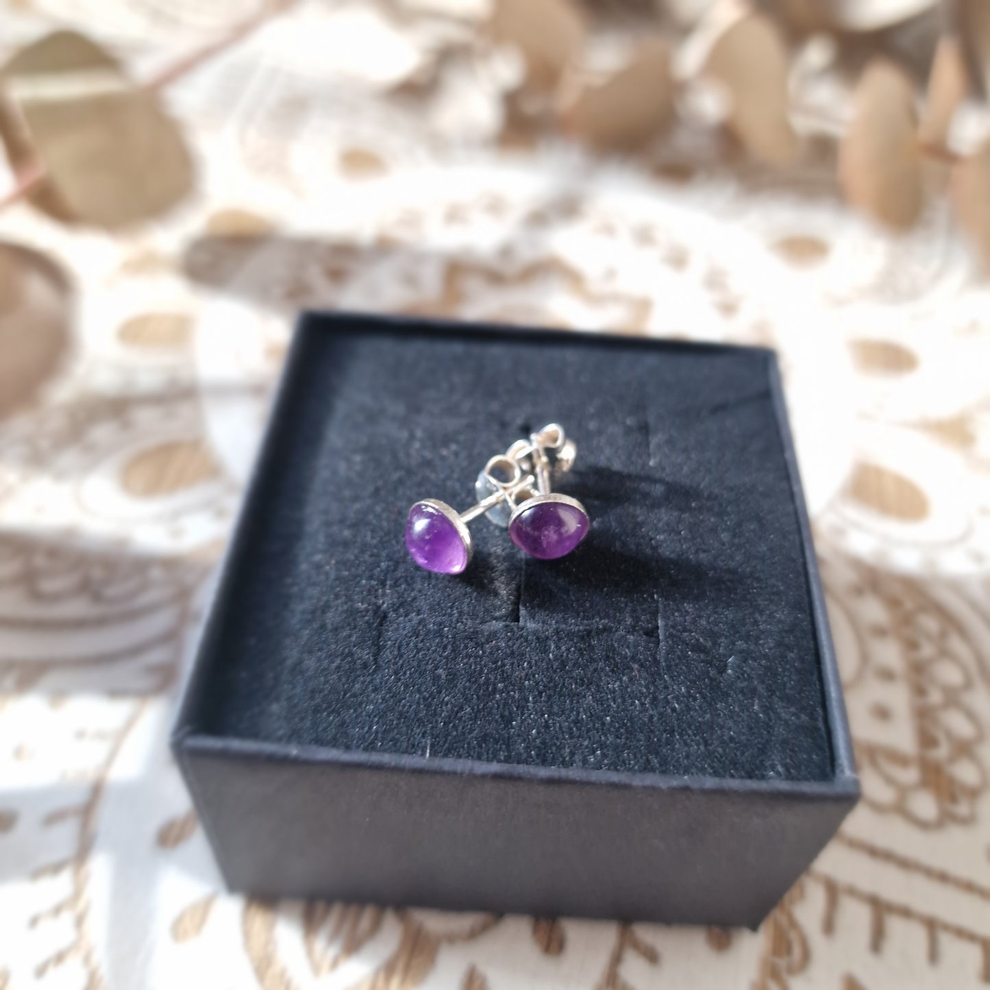 Pendientes de Amatista en Plata ~ Calma y claridad interior