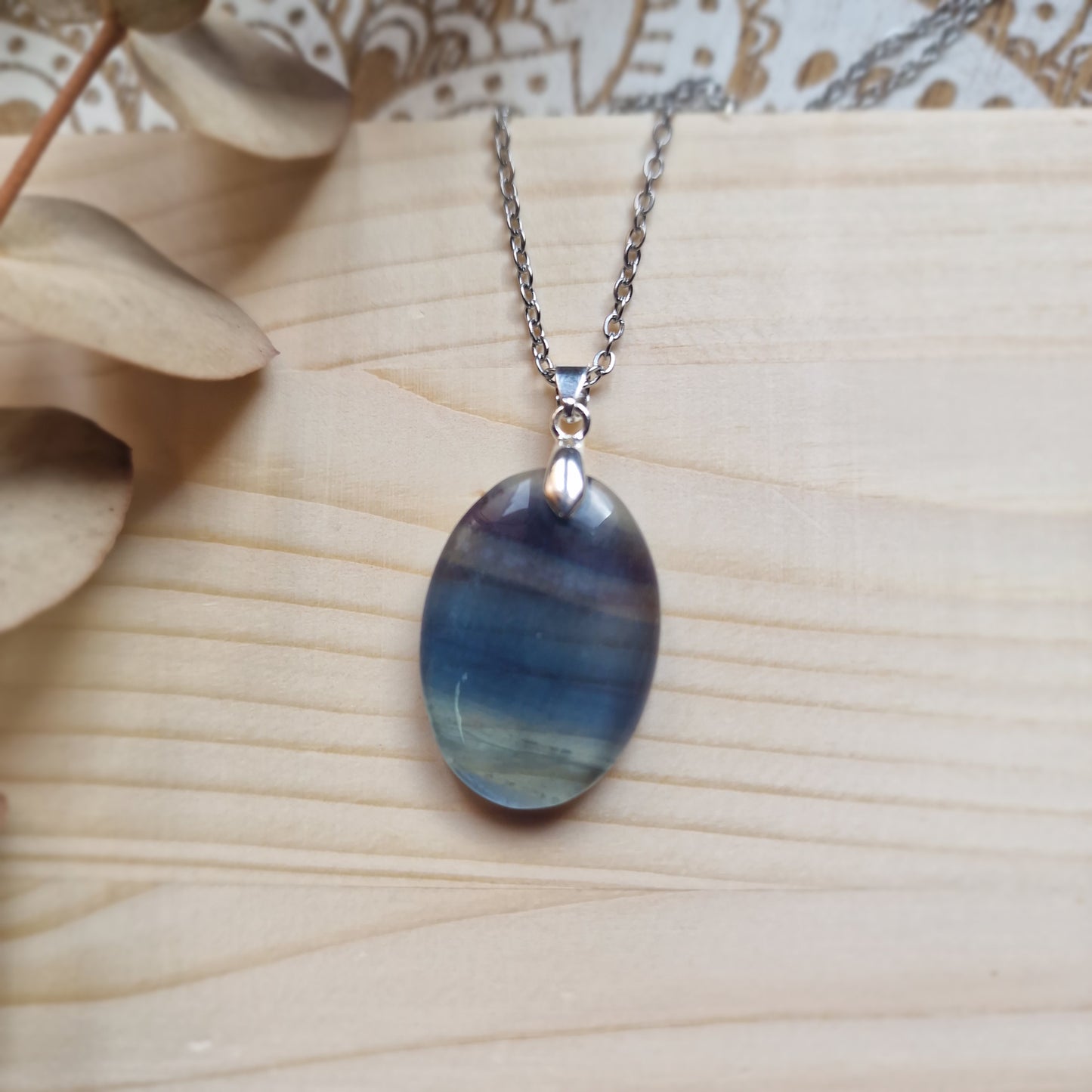 Colgante de Fluorita Natural ~ Claridad y Equilibrio