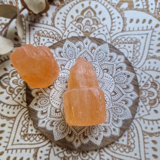 Monolito de Selenita Naranja ~ Energía cálida y purificación