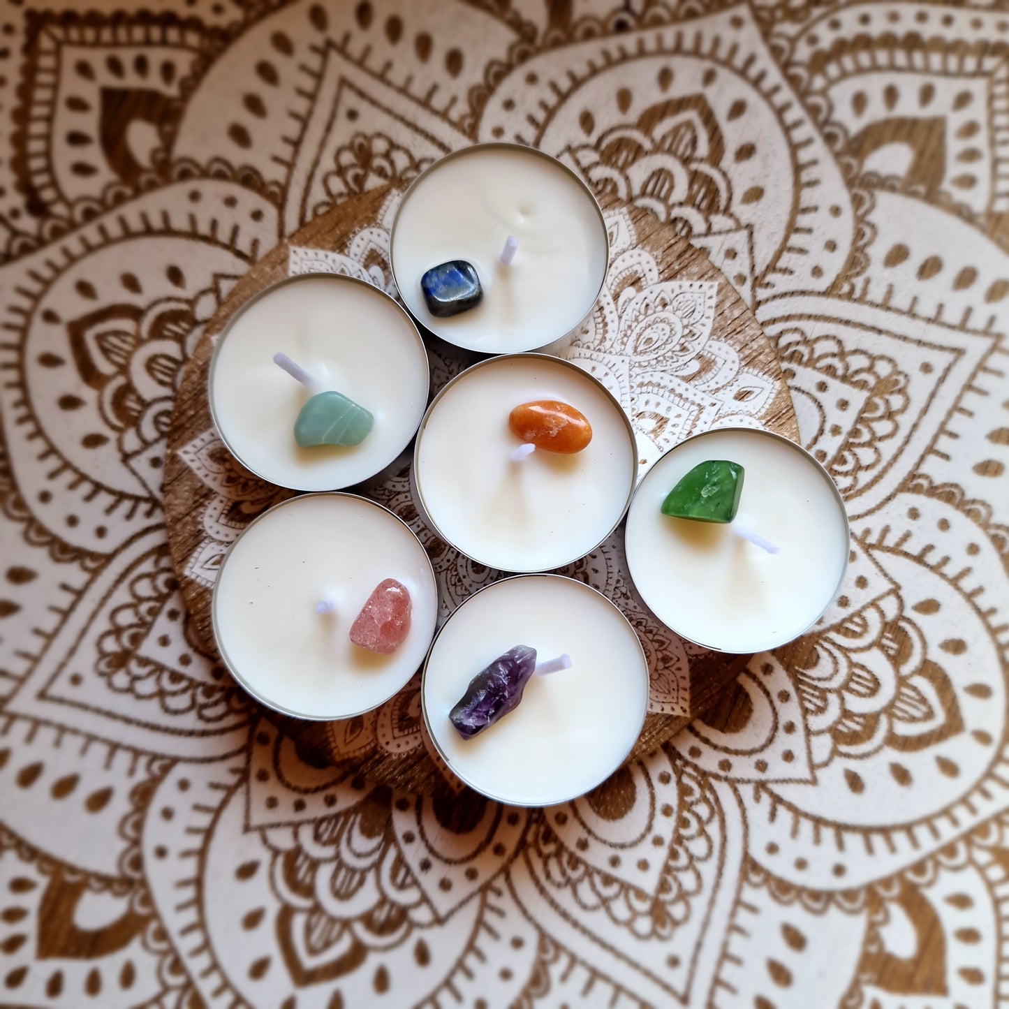Velas de soja de 7 CHAKRAS ~  Equilibrio y Armonía Energética