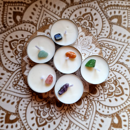 Velas de soja de 7 CHAKRAS ~  Equilibrio y Armonía Energética