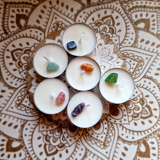 Velas de soja de 7 CHAKRAS ~  Equilibrio y Armonía Energética
