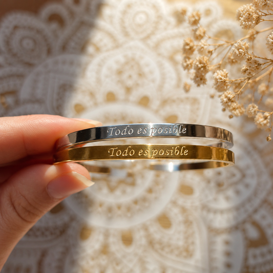 Pulsera Rígida “Todo es posible” ~ Confianza interior