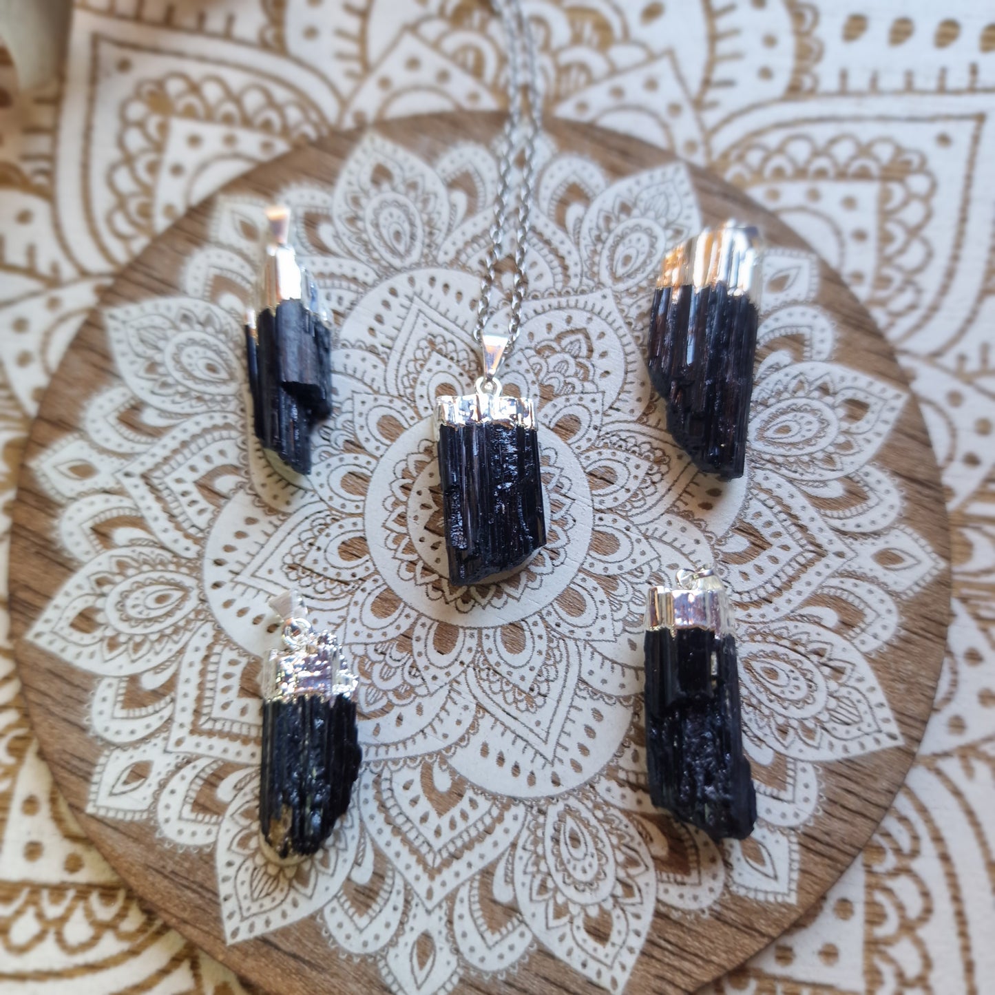 Colgante de Turmalina Negra Natural ~ Protección y equilibrio energético
