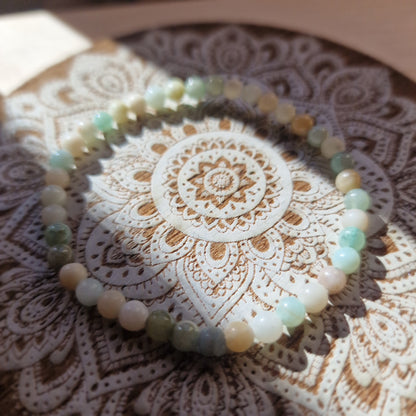 Pulsera Amazonita ~ Calma y equilibrio ~ 4 y 6 mm
