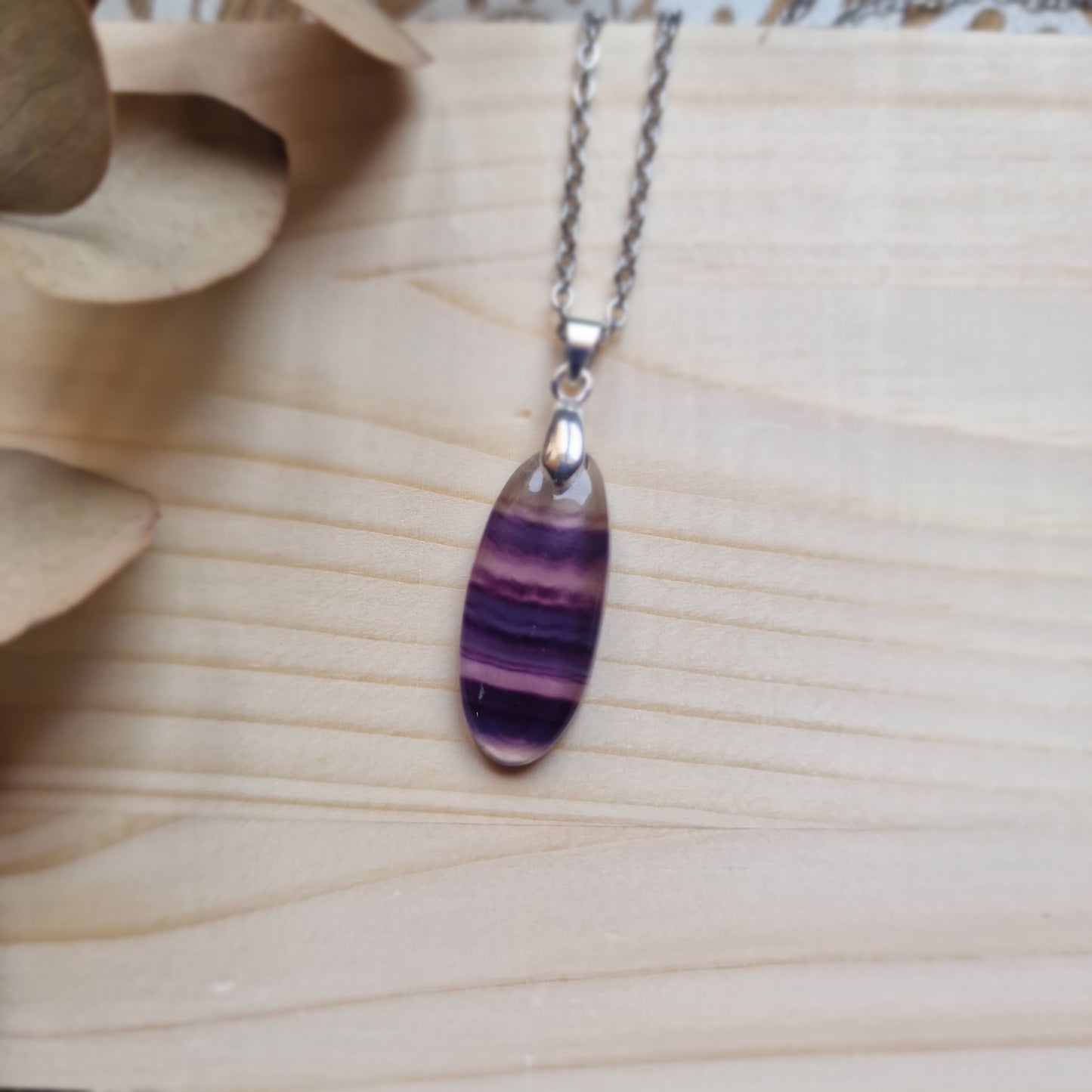 Colgante de Fluorita Natural ~ Claridad y Equilibrio