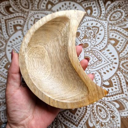 Bandeja de Madera de Mango – Media Luna