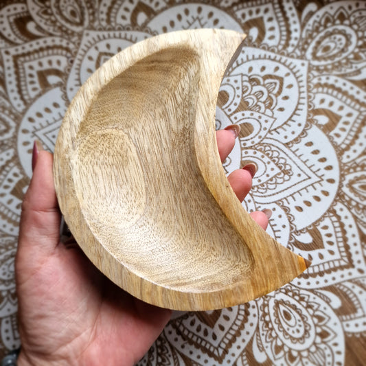 Bandeja de Madera de Mango – Media Luna