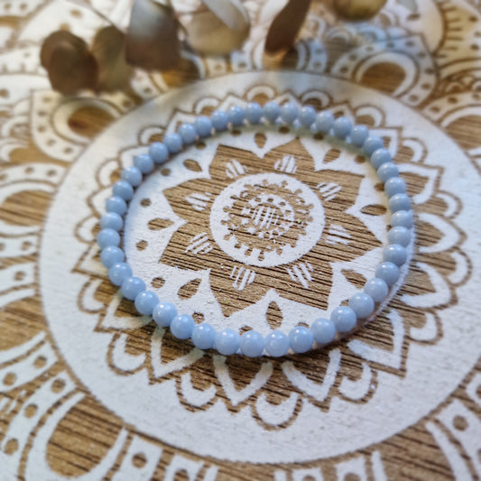 Pulsera de Angelita de 4 mm ~ Calma y Conexión Espiritual