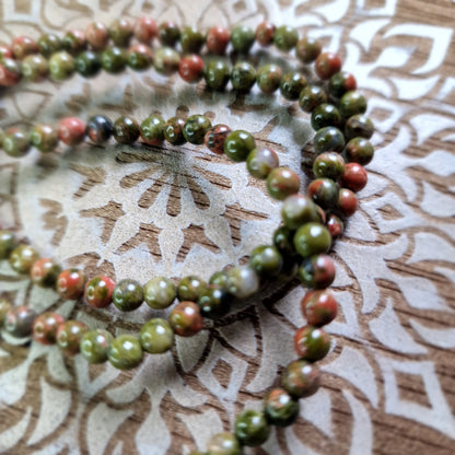 Pulsera Unakita ~ Equilibrio y Crecimiento Interior ~ 4 y 6 mm