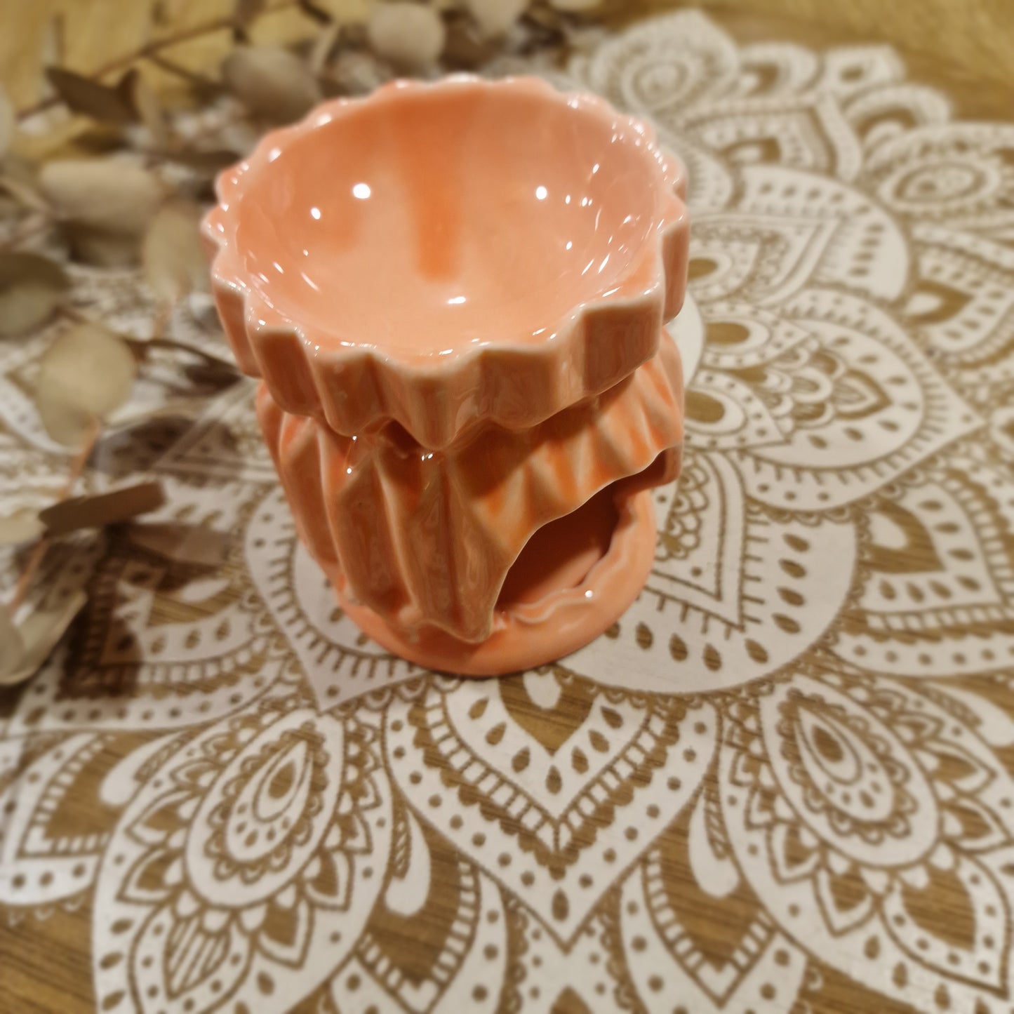 Quemador “Esencia Geométrica Rosa” – Equilibrio y armonía en tu espacio