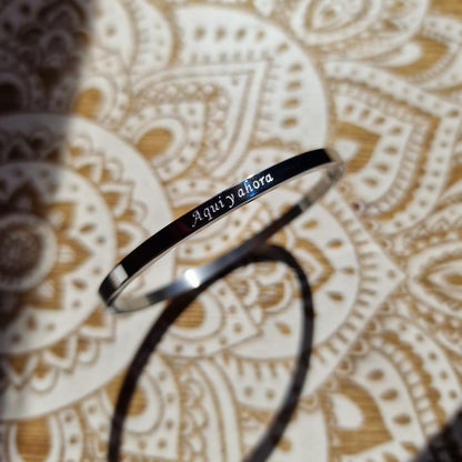 Pulsera Rígida “Aquí y Ahora” ~ Presencia consciente