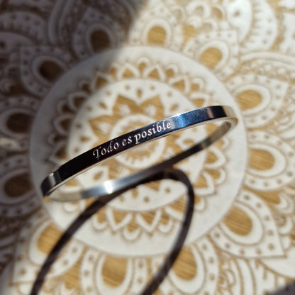 Pulsera Rígida “Todo es posible” ~ Confianza interior