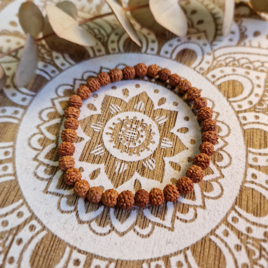 Pulsera de Semillas de Rudraksha ~ Protección y Conexión Espiritual