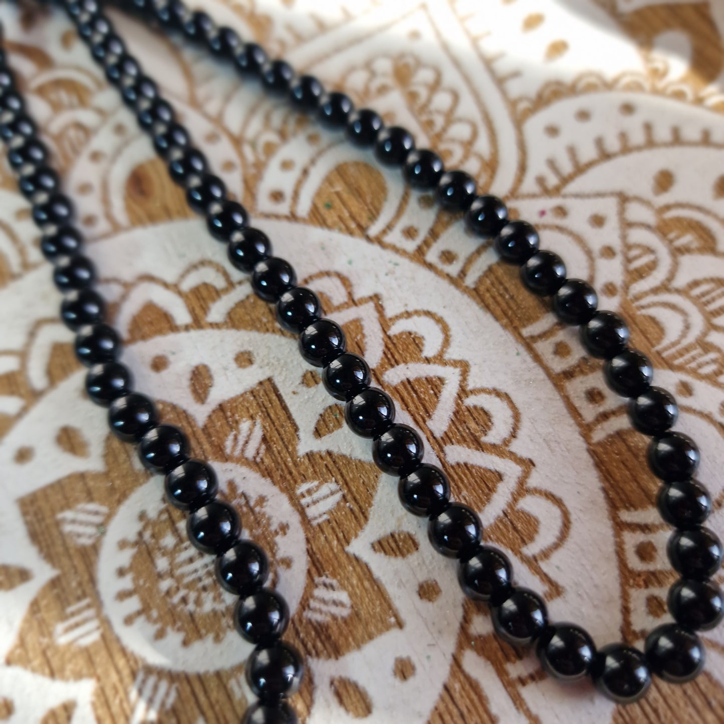 Japa Mala de Obsidiana negra 108 ~ Protección y Autoconocimiento