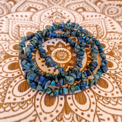 Collar Largo de Azurmalaquita ~ Intuición y Transformación