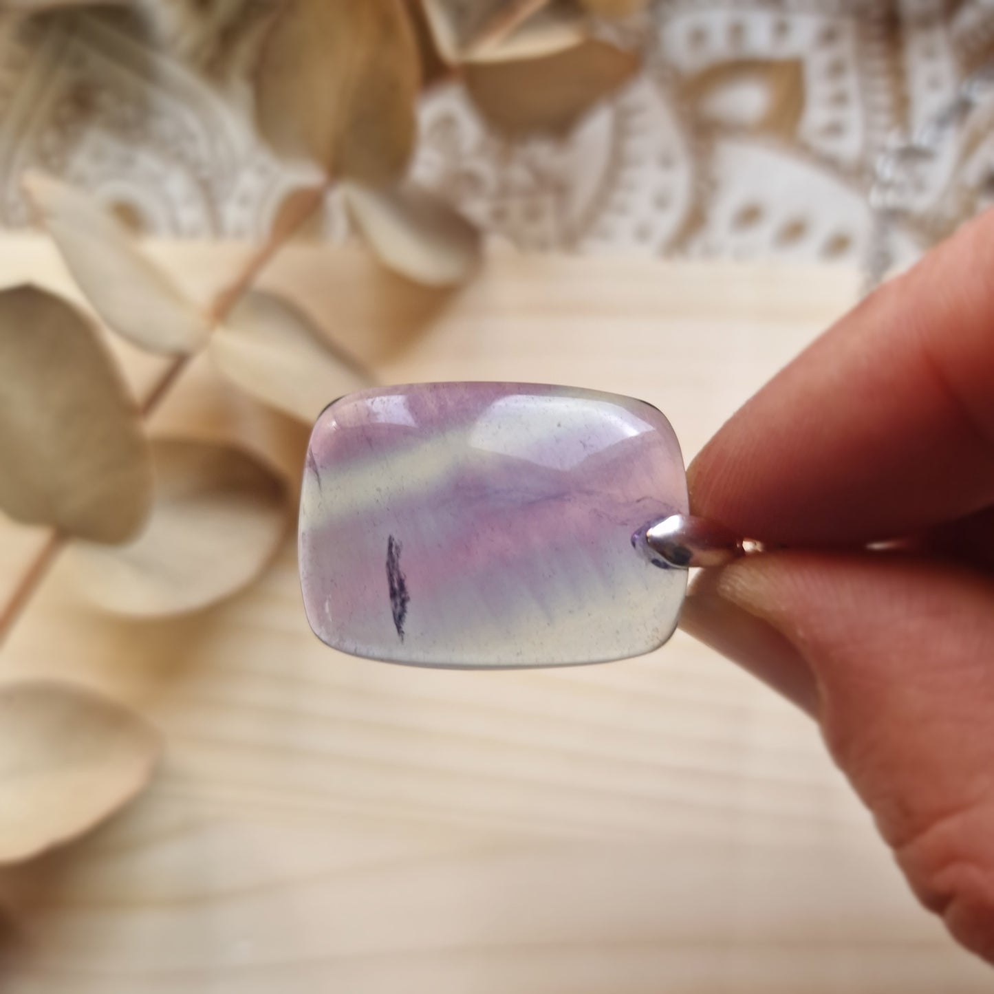 Colgante de Fluorita Natural ~ Claridad y Equilibrio