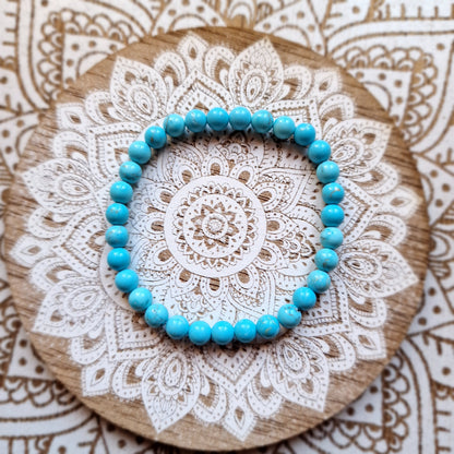 Pulsera de Turquenita ~ Calma y Claridad Mental ~ 4 y 6 mm