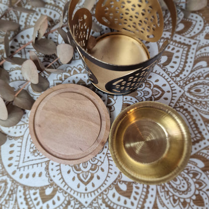 Quemador de aceites aromáticos ✨Flor de la vida