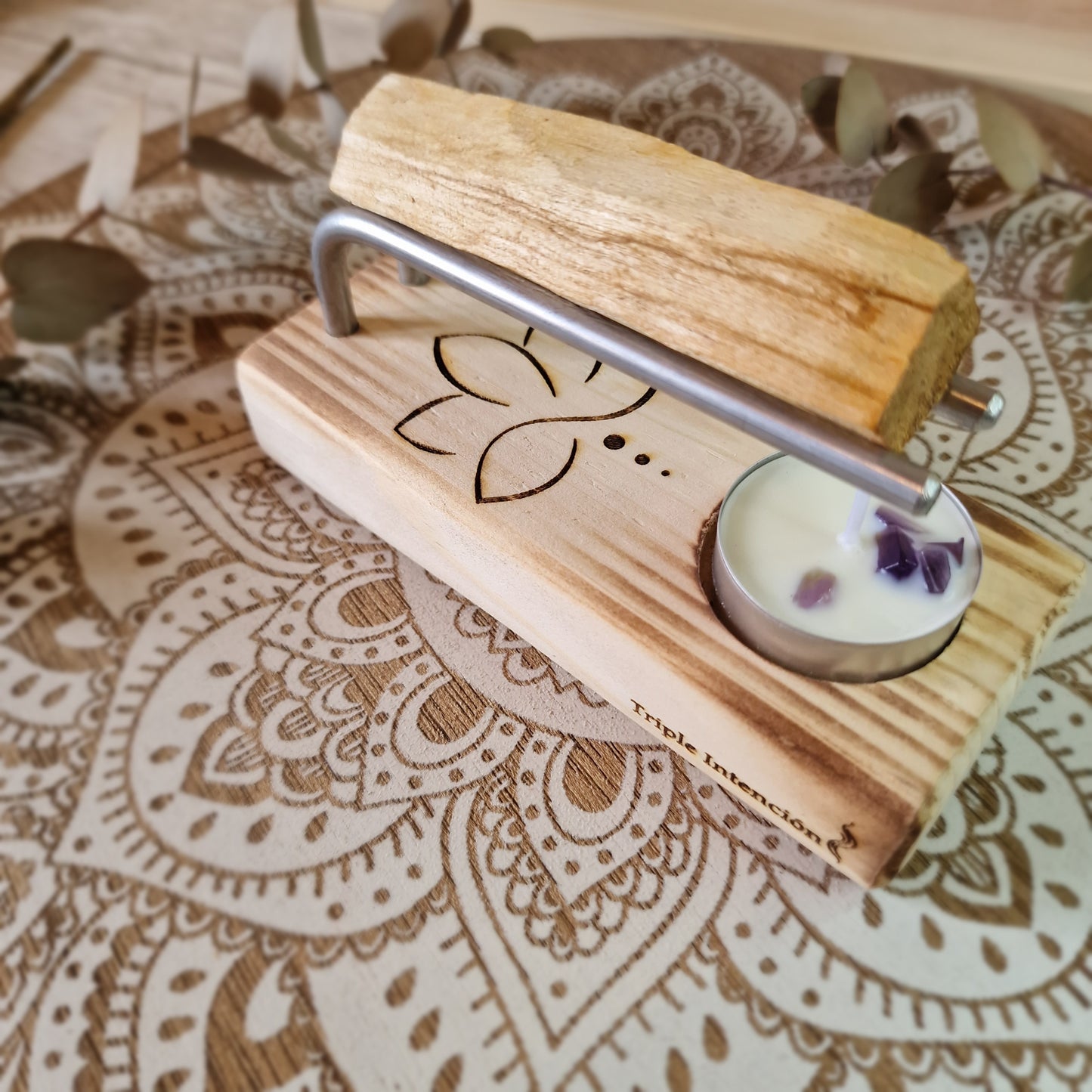 Quemador Fuego Sagrado. Flor de Loto (Natural y Fuego)