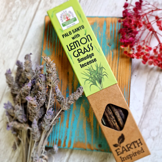 Incienso natural de  Palo Santo y Lemon Grass ~ Energizante