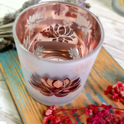 Portavelas Flor de Loto - Elegancia y calidez para tu espacio