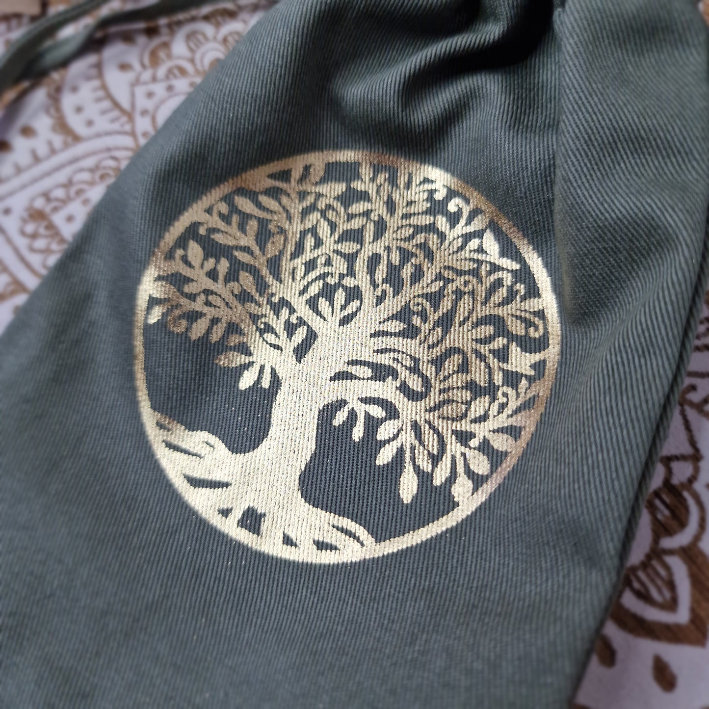 Bolsa de Algodón Orgánico Árbol de la vida ~ Protección y conexión