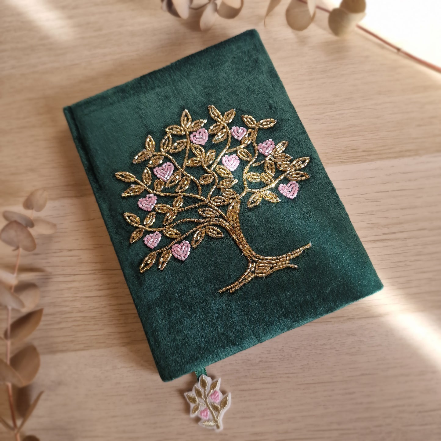 🌳 Cuaderno de Terciopelo ÁRBOL DE LA VIDA ~ Armonía y Crecimiento Interior