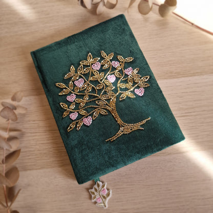 🌳 Cuaderno de Terciopelo ÁRBOL DE LA VIDA ~ Armonía y Crecimiento Interior 💫