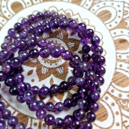 Pulsera Amatista 6mm - Serenidad