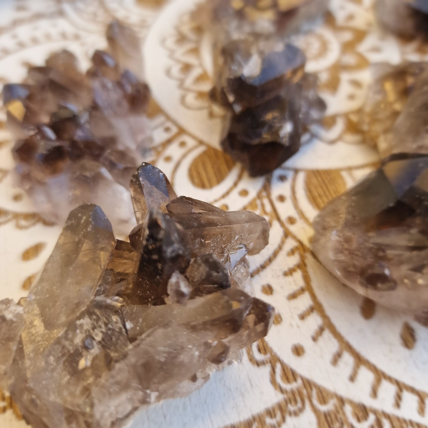 Drusa de Cuarzo Ahumado ~ Protección y Enraizamiento