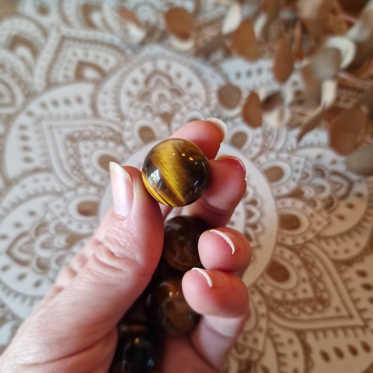 Pequeñas Esferas de Ojo de Tigre ~ Protección y Fuerza Interior