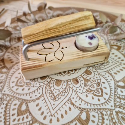 Quemador Fuego Sagrado. Flor de Loto (Natural y Fuego)