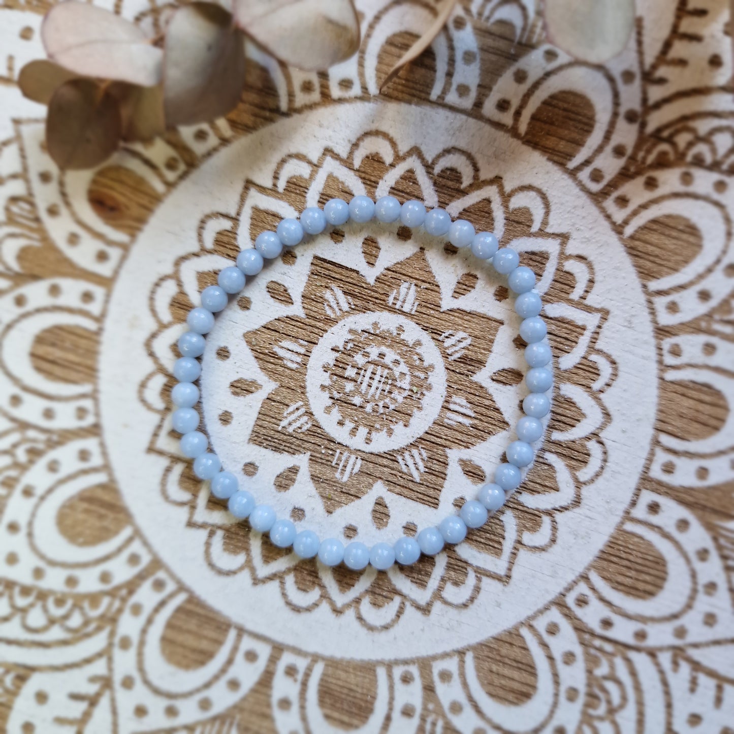 Pulsera de Angelita de 4 mm ~ Calma y Conexión Espiritual