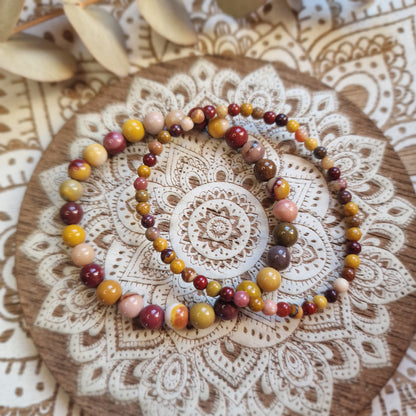 Pulsera de Mokaita ~ Energía y Estabilidad Natural ~ 4 y 6 mm