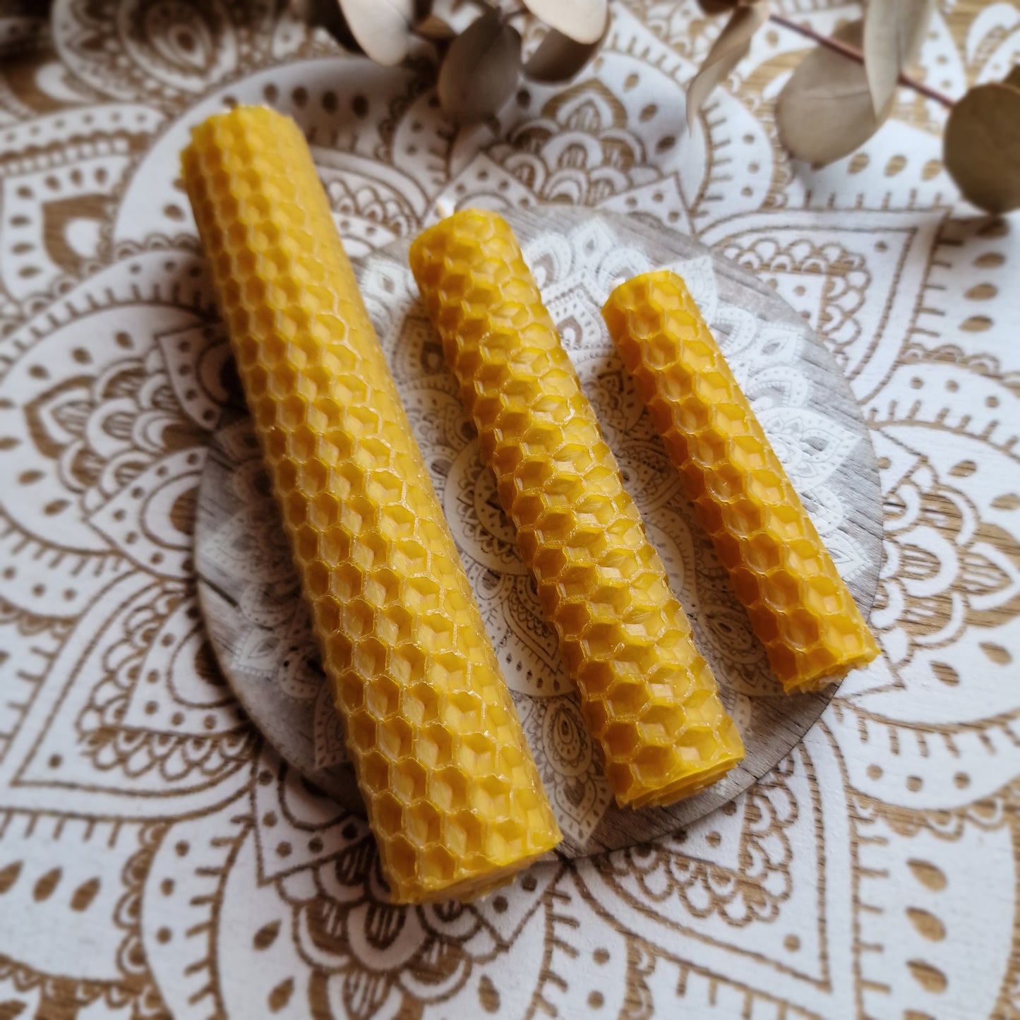 Vela Artesanal de Cera de Abeja (XS, S, M)