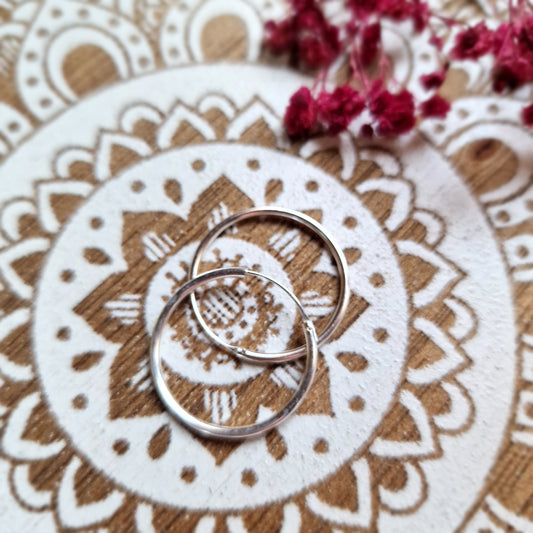 Pendientes de Aro de Plata de Ley 925 ~ Elegancia y Estilo