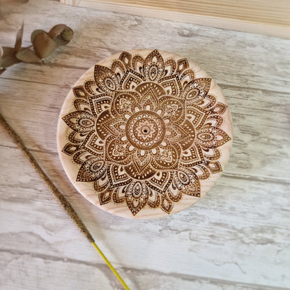 🌸 Quemador de incienso redondo mandala 🌸