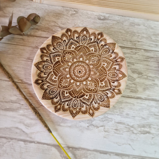 🌸 Quemador de incienso redondo mandala 🌸