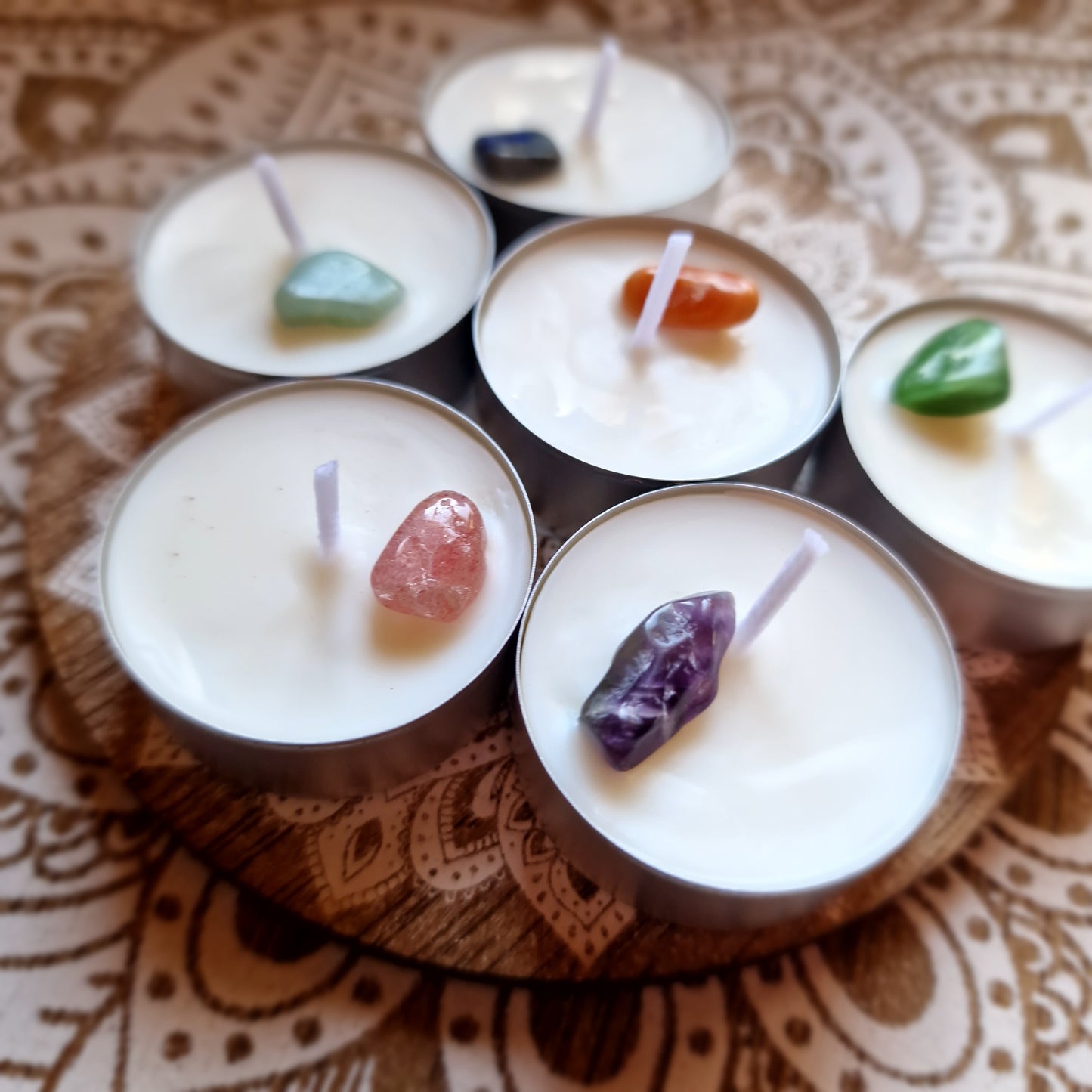 Velas de soja de 7 CHAKRAS ~  Equilibrio y Armonía Energética