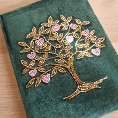 🌳 Cuaderno de Terciopelo ÁRBOL DE LA VIDA ~ Armonía y Crecimiento Interior 💫